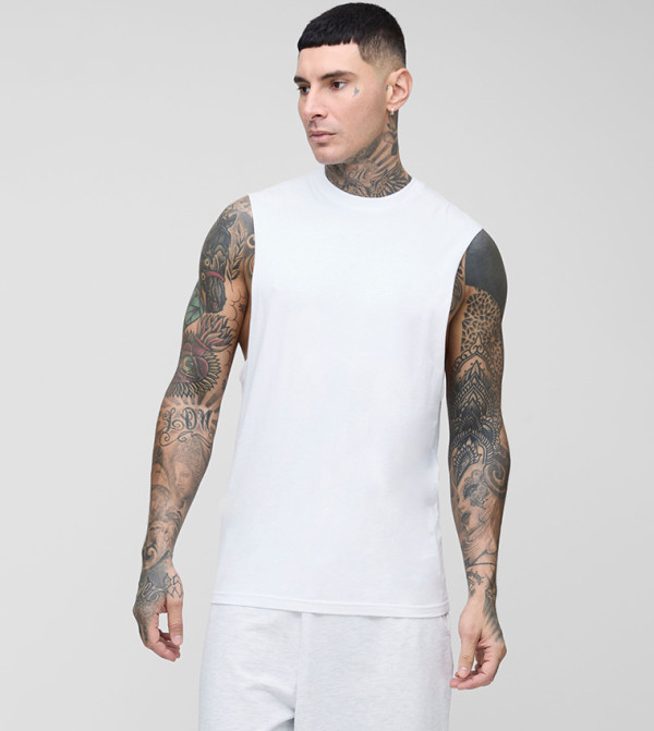 boohooMAN  Sportswear - White T-Shirts & Vests