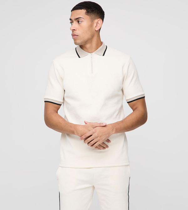boohooMAN  Clothing Set - Off White Co-Ord Set