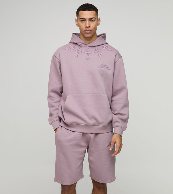 boohooMAN - Outlet  Co-Ord Set - Purple Co-Ord Set