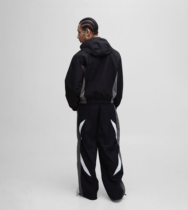 بوهو مان  relaxed-denim-cargo - أسود بنطال كاجوال