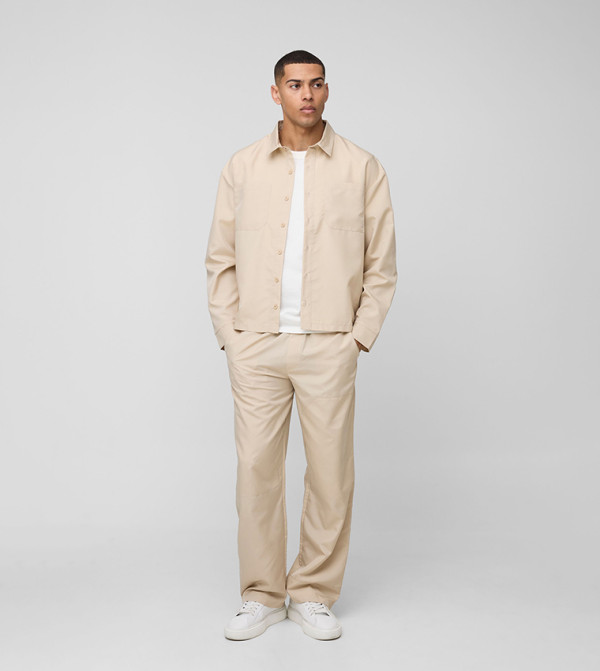 boohooMAN - Express  Clothing Set - Beige Co-Ord Set