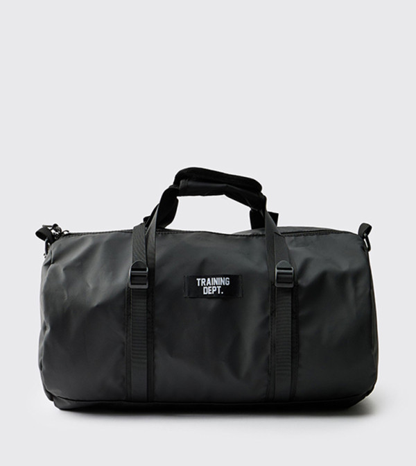 Training Dept.  preppy-smart-casual - Black Duffel Bags