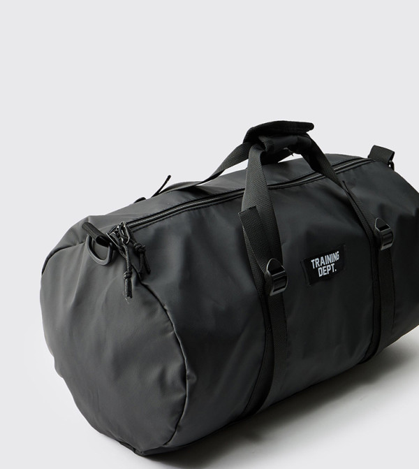 Training Dept.  preppy-smart-casual - Black Duffel Bags