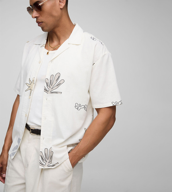 boohooMAN - Express  Clothing - White Casual Shirts