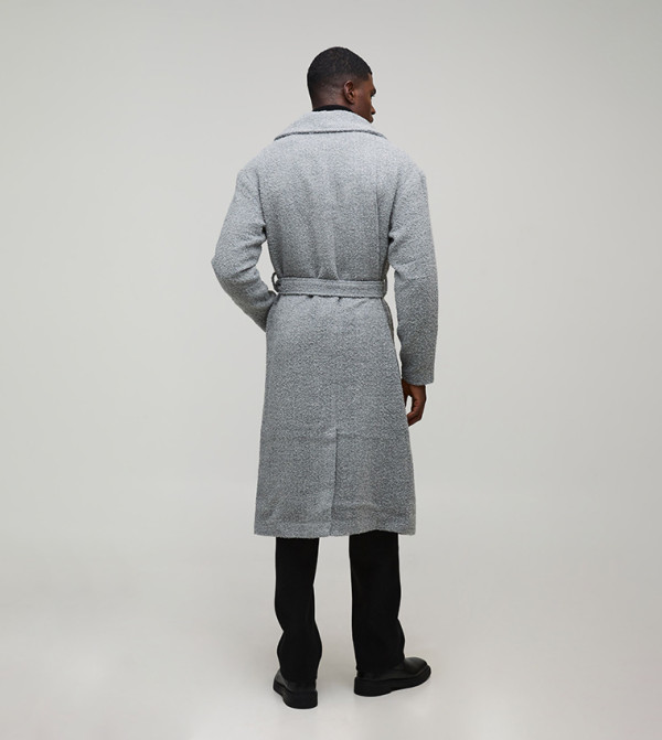 boohooMAN  Overcoats - Grey Overcoats