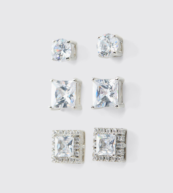 boohooMAN  Earrings - Silver Earrings