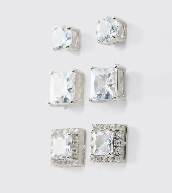 boohooMAN  Earrings - Silver Earrings