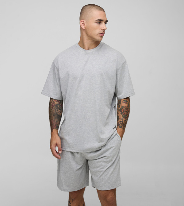 boohooMAN - Grey Pyjama Set