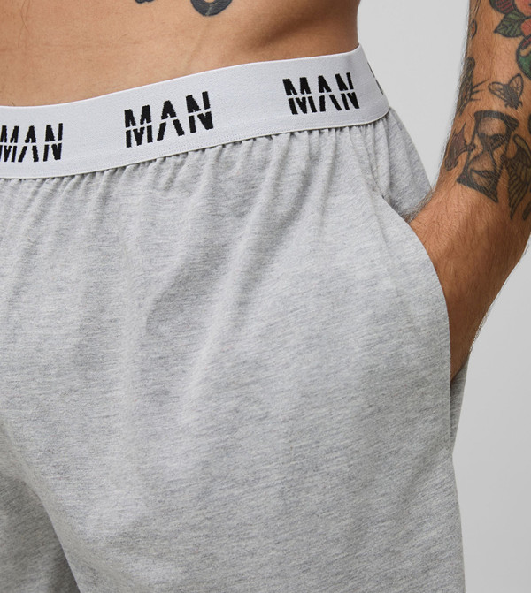 boohooMAN - Grey Pyjama Set