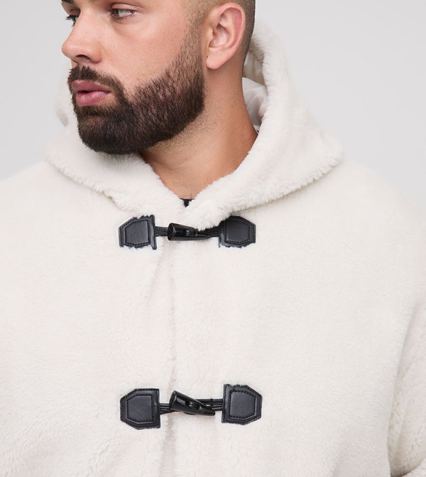 boohooMAN  Overcoats - Ecru Overcoats
