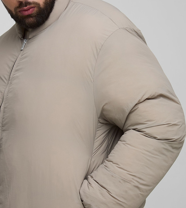 boohooMAN  Jackets & Coats - Taupe Casual Jackets