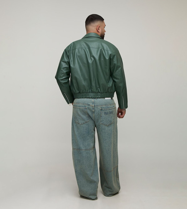 boohooMAN  Jackets & Coats - Green Casual Jackets