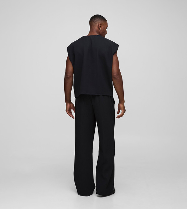boohooMAN  summer-office-tailoring - Black Casual Pants