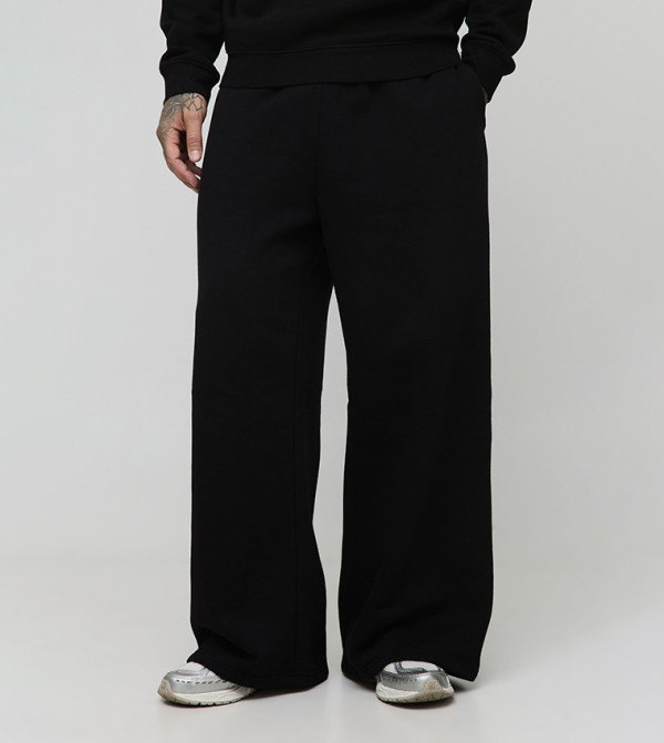 بوهو مان  relaxed-denim-cargo - أسود بنطال كاجوال