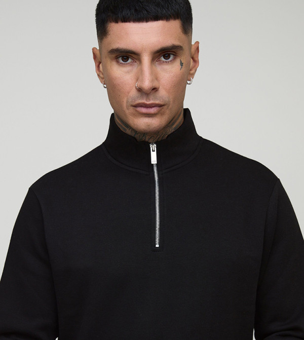 boohooMAN  Hoodies & Sweatshirts - Black Sweatshirts