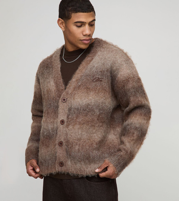 boohooMAN  Cardigans - Brown Cardigans