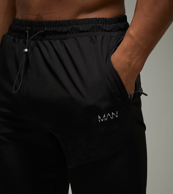 boohooMAN Track Pants & Joggers - Black Track Pants & Joggers