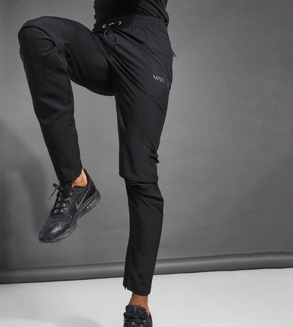 boohooMAN Track Pants & Joggers - Black Track Pants & Joggers