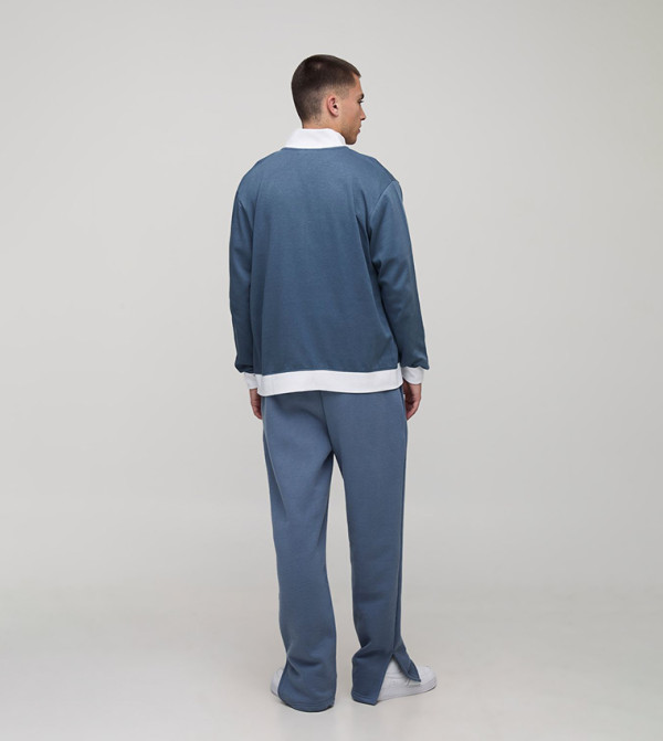 boohooMAN  Overcoats - Blue Overcoats