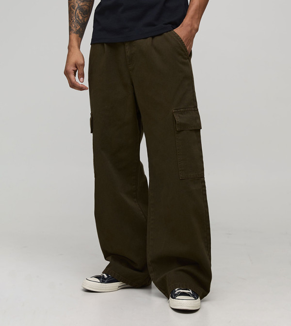 boohooMAN  Cargos - Khaki Cargos