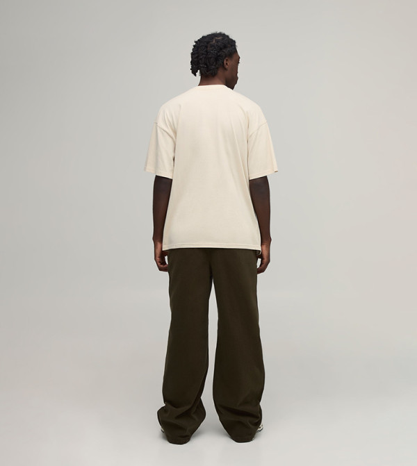 boohooMAN  Pants & Chinos - Khaki Casual Pants