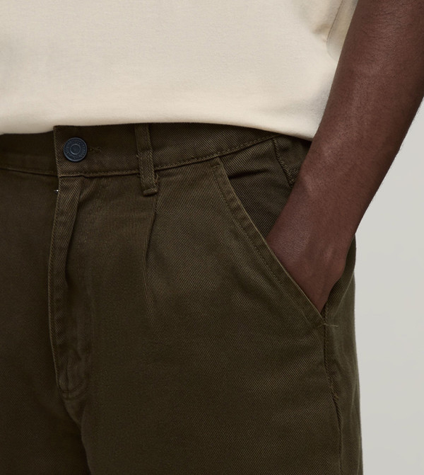 boohooMAN  Pants & Chinos - Khaki Casual Pants
