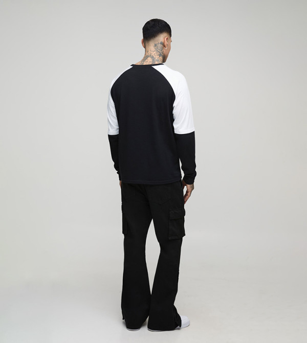 boohooMAN  Cargos - Black Cargos