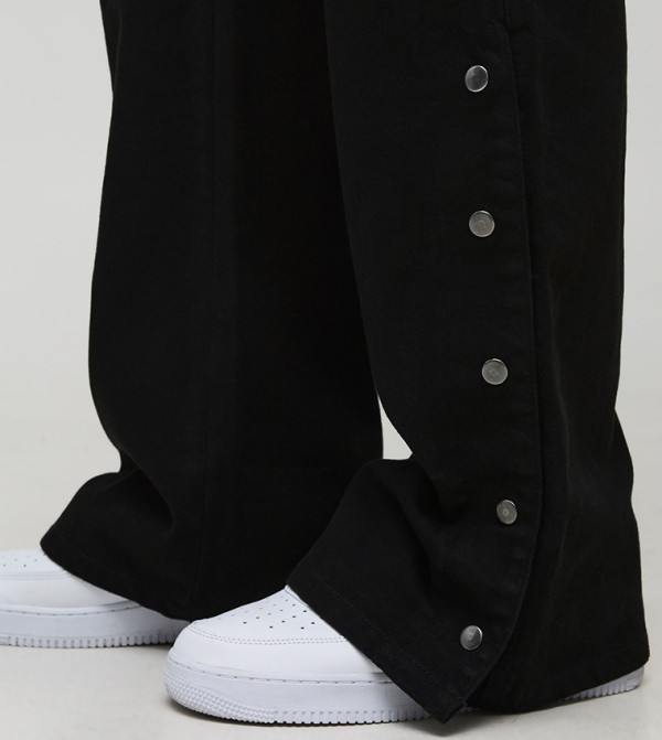 boohooMAN  Cargos - Black Cargos