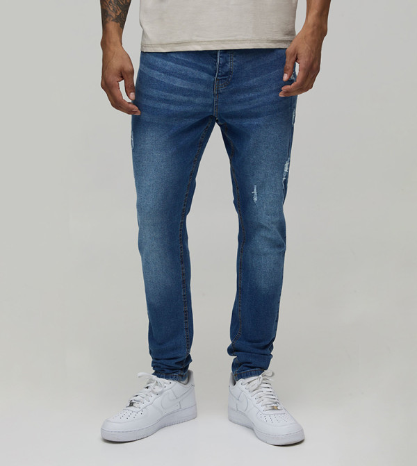 boohooMAN  Skinny Jeans - Blue Skinny Jeans