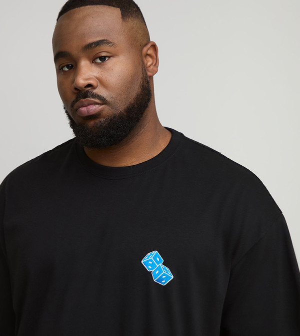 boohooMAN boohooMAN - Black Round Neck T-Shirts
