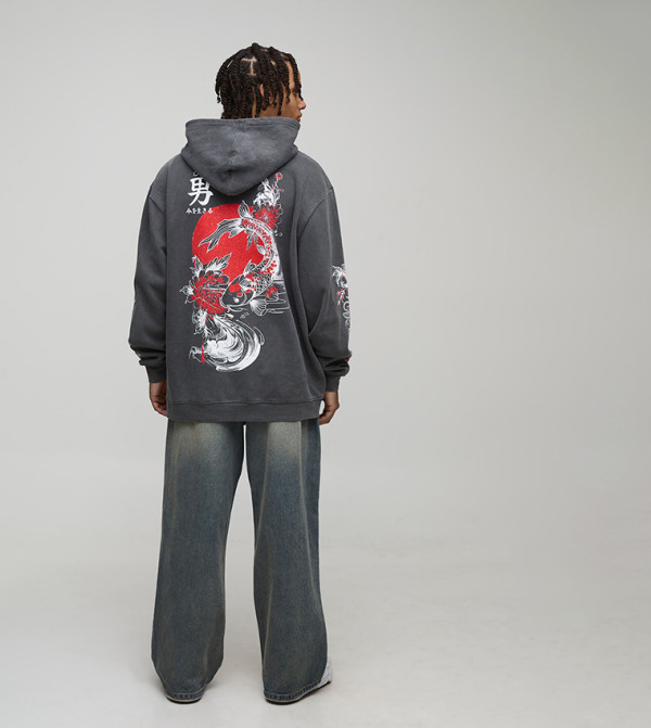 boohooMAN  Clothing - Grey Hoodies