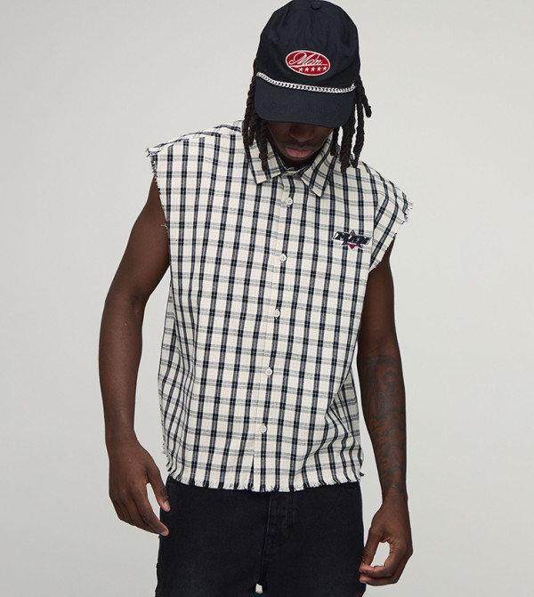 boohooMAN  checkered-plaid-m - Multi Casual Shirts