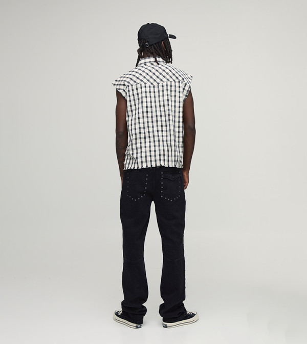 boohooMAN  checkered-plaid-m - Multi Casual Shirts