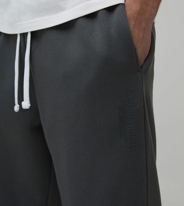 boohooMAN  Pants & Chinos - Grey Joggers