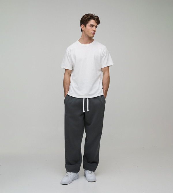 boohooMAN  Pants & Chinos - Grey Joggers
