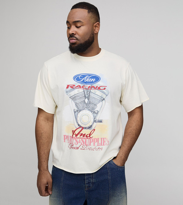 boohooMAN - White Round Neck T-Shirts