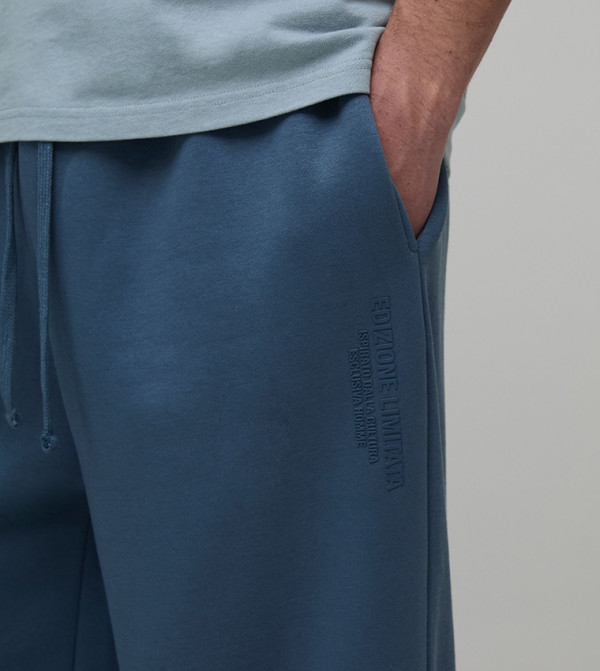 boohooMAN  Pants & Chinos - Blue Joggers