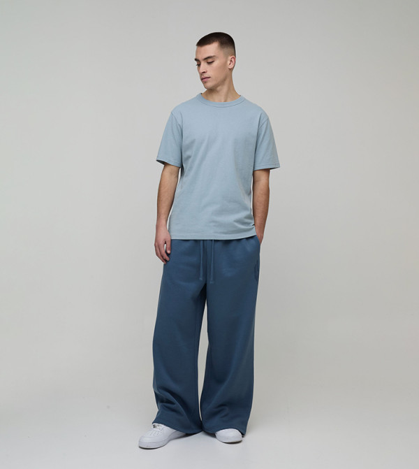 boohooMAN  Pants & Chinos - Blue Joggers