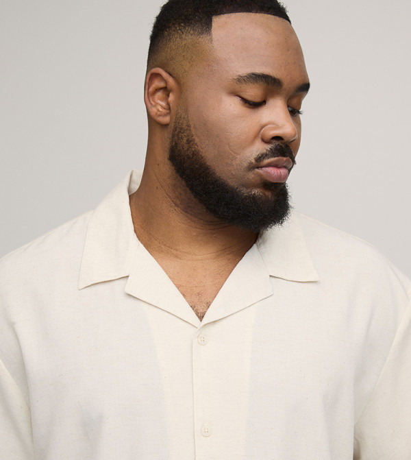 boohooMAN  Short Sleeves - Beige Short Sleeves