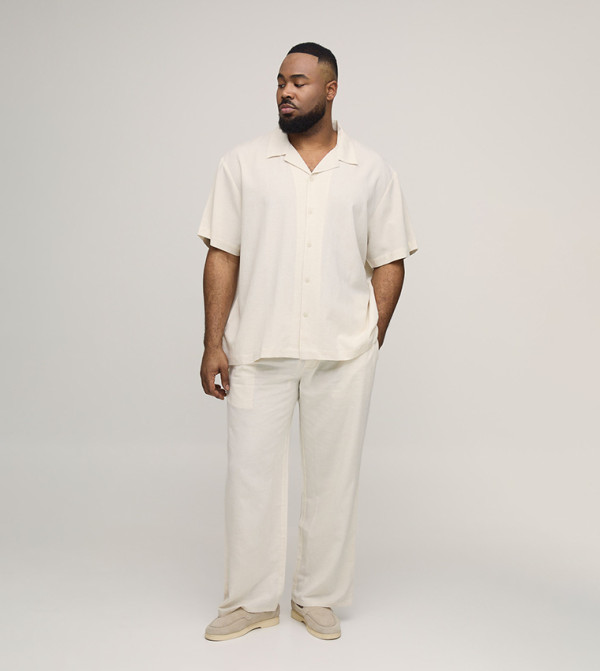 boohooMAN  Short Sleeves - Beige Short Sleeves