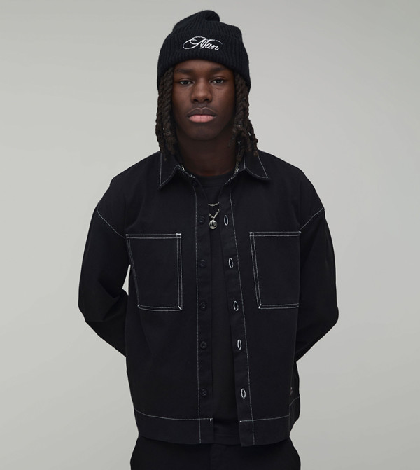 بوهو مان  - أسود Long Sleeves