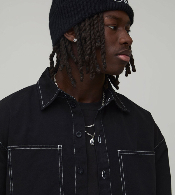 بوهو مان  - أسود Long Sleeves