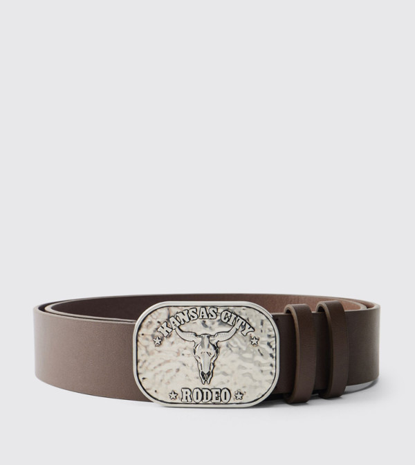 boohooMAN Belts - Brown Non Leather Belts