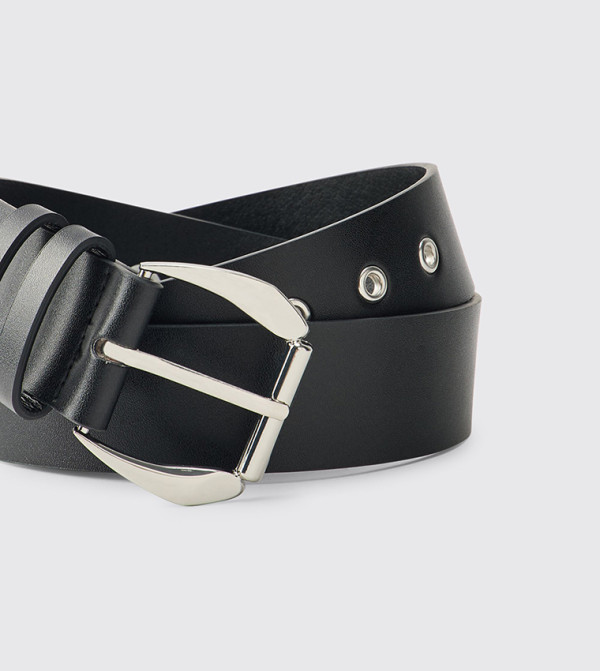 boohooMAN Belts - BLACK Non Leather Belts