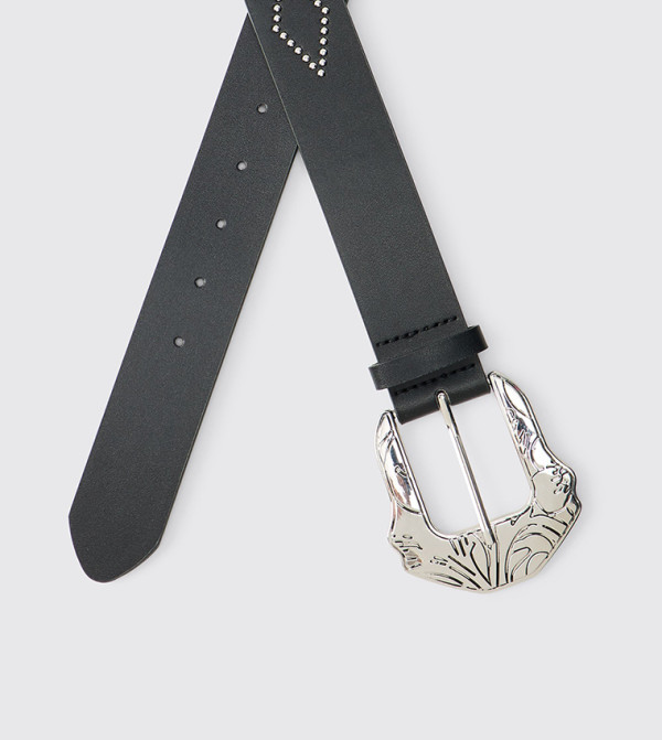 boohooMAN Belts - BLACK Non Leather Belts