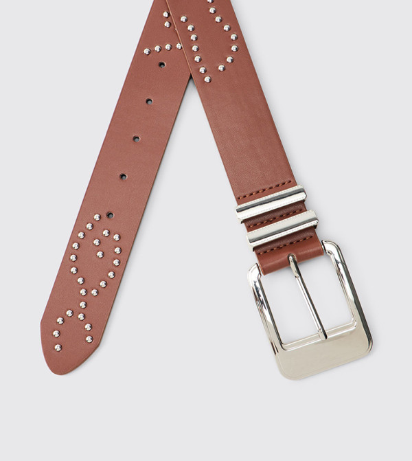 بوهو مان  أحزمة - بني  Non Leather Belts