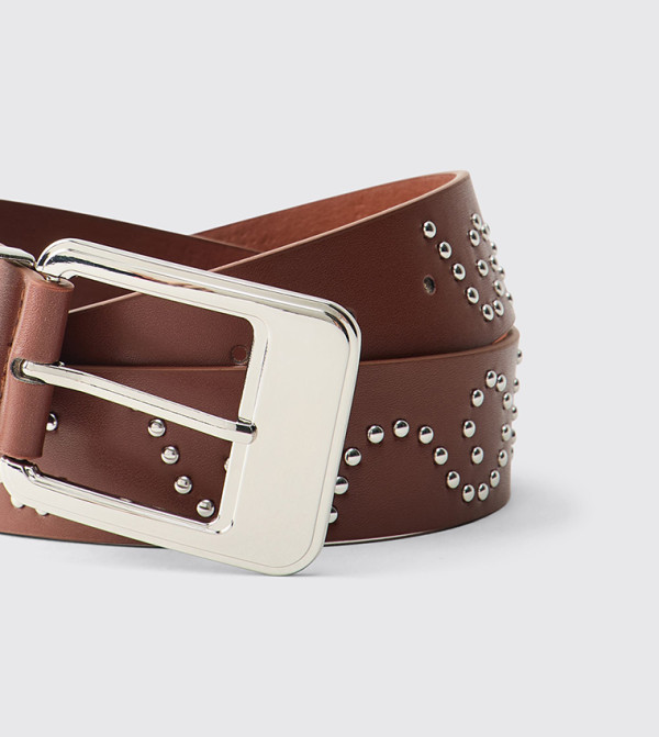 بوهو مان  أحزمة - بني  Non Leather Belts