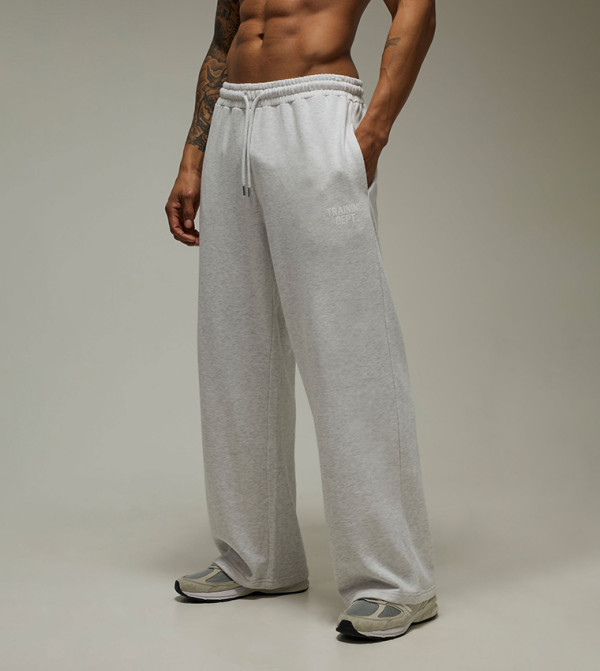 بوهو مان  ملابس - رمادي بنطال كاجوال