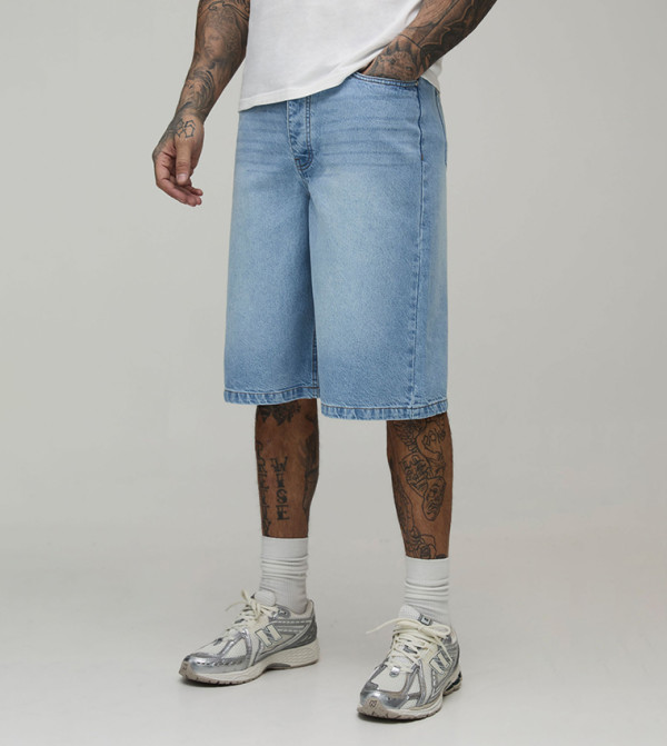 boohooMAN  Shorts - Blue Denim shorts