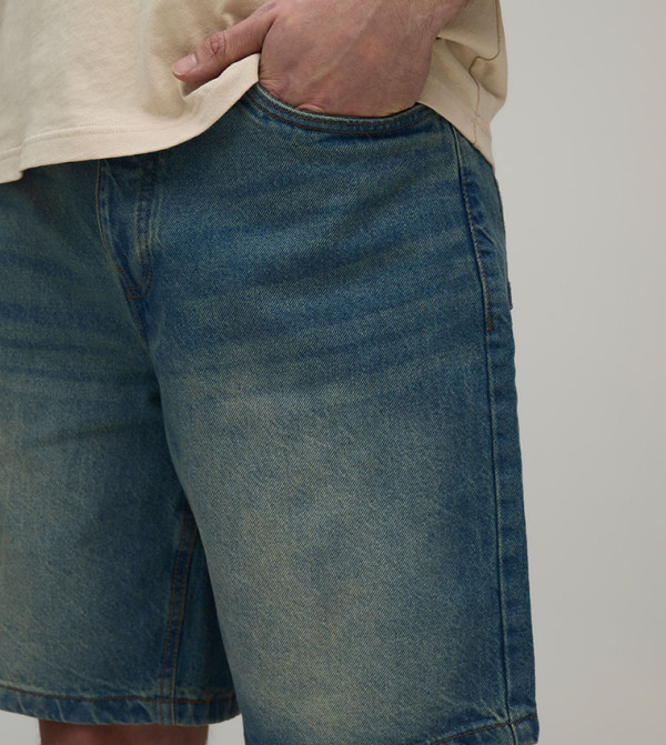 boohooMAN  Shorts - Blue Denim shorts